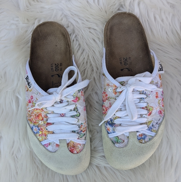 Birkenstock Birkis Womens Size 40 US 9 Floral Slip On Laced RARE,All Products : American Fashion Style Bags On Sale